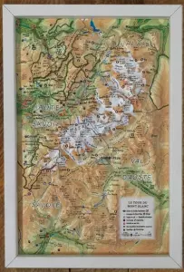 Carte 3D Tour du Mont Blanc